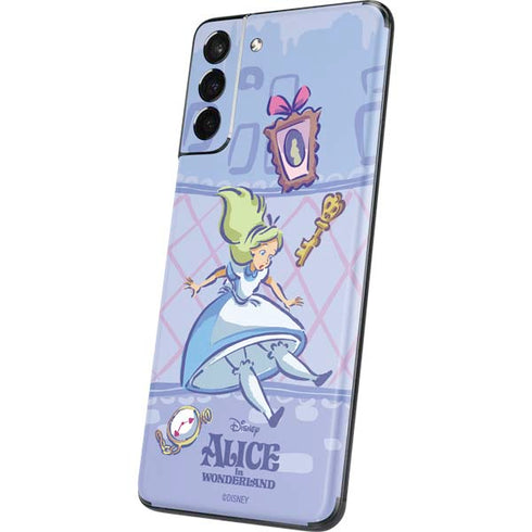 Disney Alice in Wonderland Falling down the Rabbit Hole Galaxy S21 Plus 5G Skin